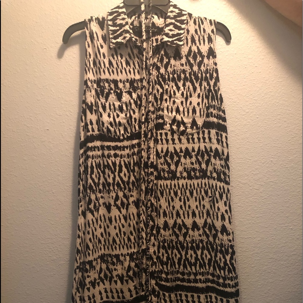 French Laundry Shirt dress with waist tie
